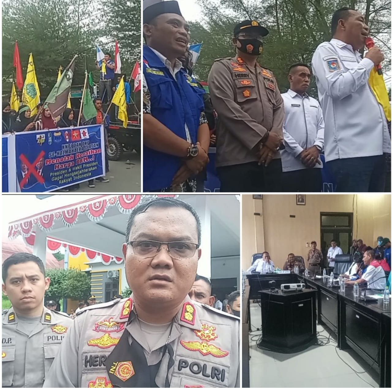 Unjuk Rasa Tolak Kenaikan Harga BBM, Oknum DPRD Halsel Bakal Diproses Huķum Terkait Main BBM Subsidi Tanpa Ijin