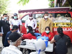 Polresta Sidoarjo Boyong Layanan Publik Keliling di Pasar Prambon