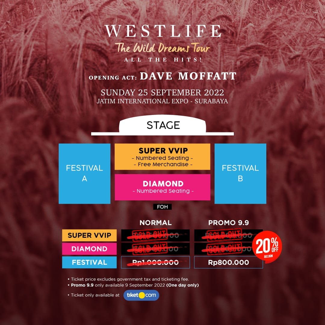 Otello Asia dan Neutron Live Asia Akan Beri Kejutan di Konser Westlife Surabaya