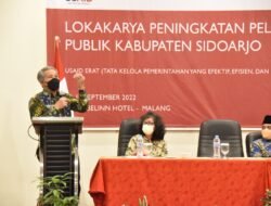 Pemkab Sidoarjo Sinergi dengan USAID Bangun Sistem Tatakelola Pelayanan Publik yang Efektif, Efisien dan Kuat