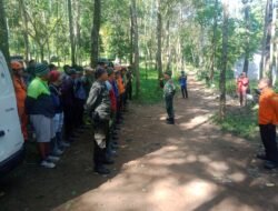Danramil 0815/16 Pacet Pimpin Pencarian Korban Hilang Di Bukit Krapyak