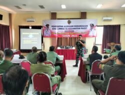 Puluhan Linmas Terima Materi Wasbang Danramil Pacet