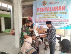 Koramil Puri Kerahkan Babinsa Pantau Distribusi BLT DD