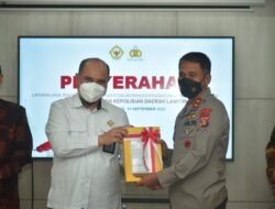 BPK RI Serahkan Laporan Hasil pemeriksaan Atas LHP Investigatif PKN Kepada Polda Lampung