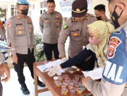 Polres Lampung Timur Cek Urine Anggota