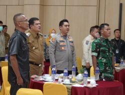 Kapolres Lampung Tengah Hadiri Rakor Regsosek 2022