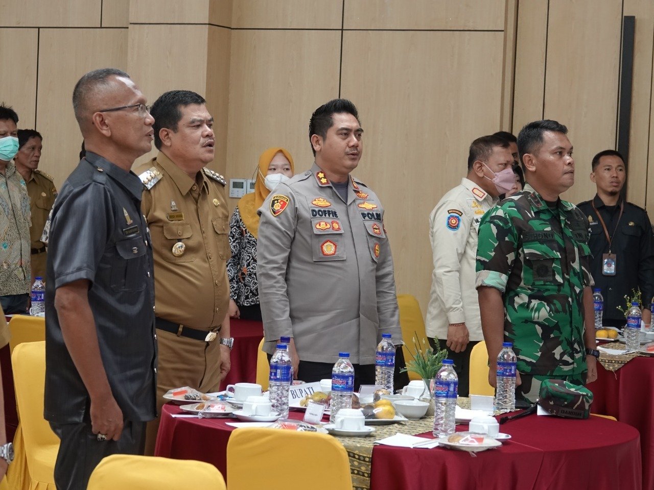 Kapolres Lampung Tengah Hadiri Rakor Regsosek 2022