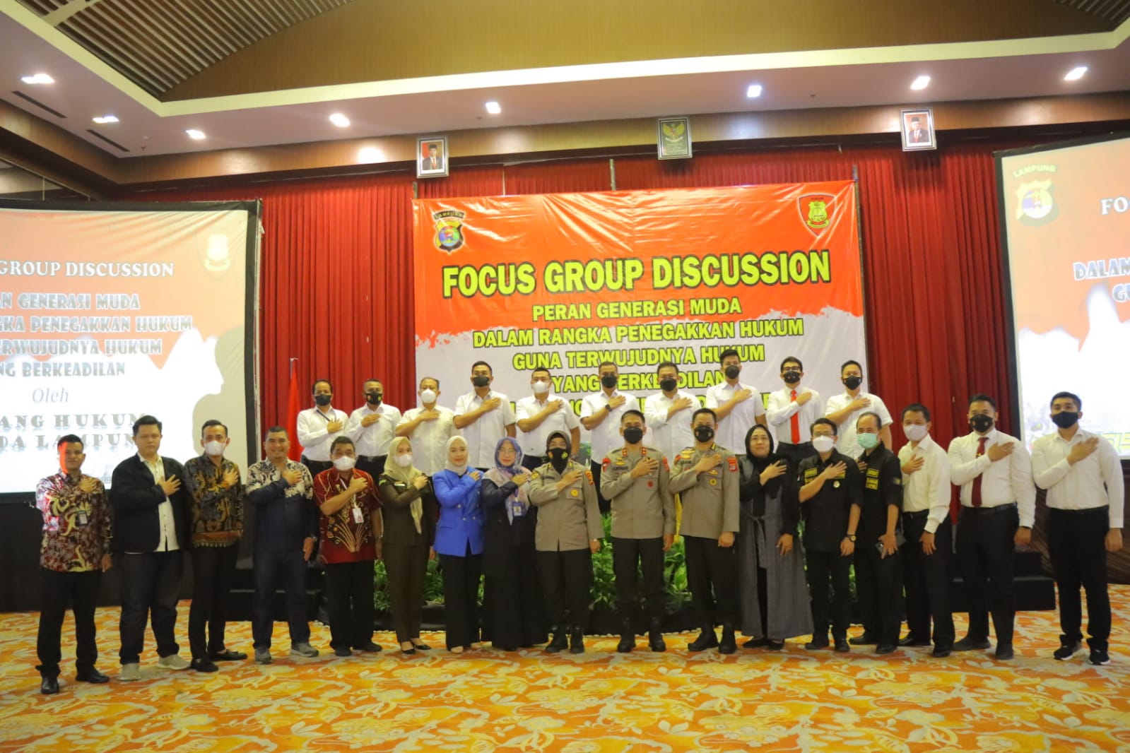 Kapolda Lampung Buka Kegiatan FGD Mengenai Peran Generasi Muda Dalam Penegakan Hukum