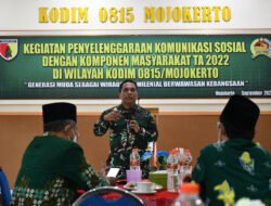 Silaturahmi Bersama Tokoh Se-Mojokerto Raya, Dandim 0815/Mojokerto Ajak Wujudkan Sikap Toleran