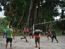 Kodim 1509/Labuha Gelar Pertandingan Bola Volly Bersama Satuan Koramil Jajaran