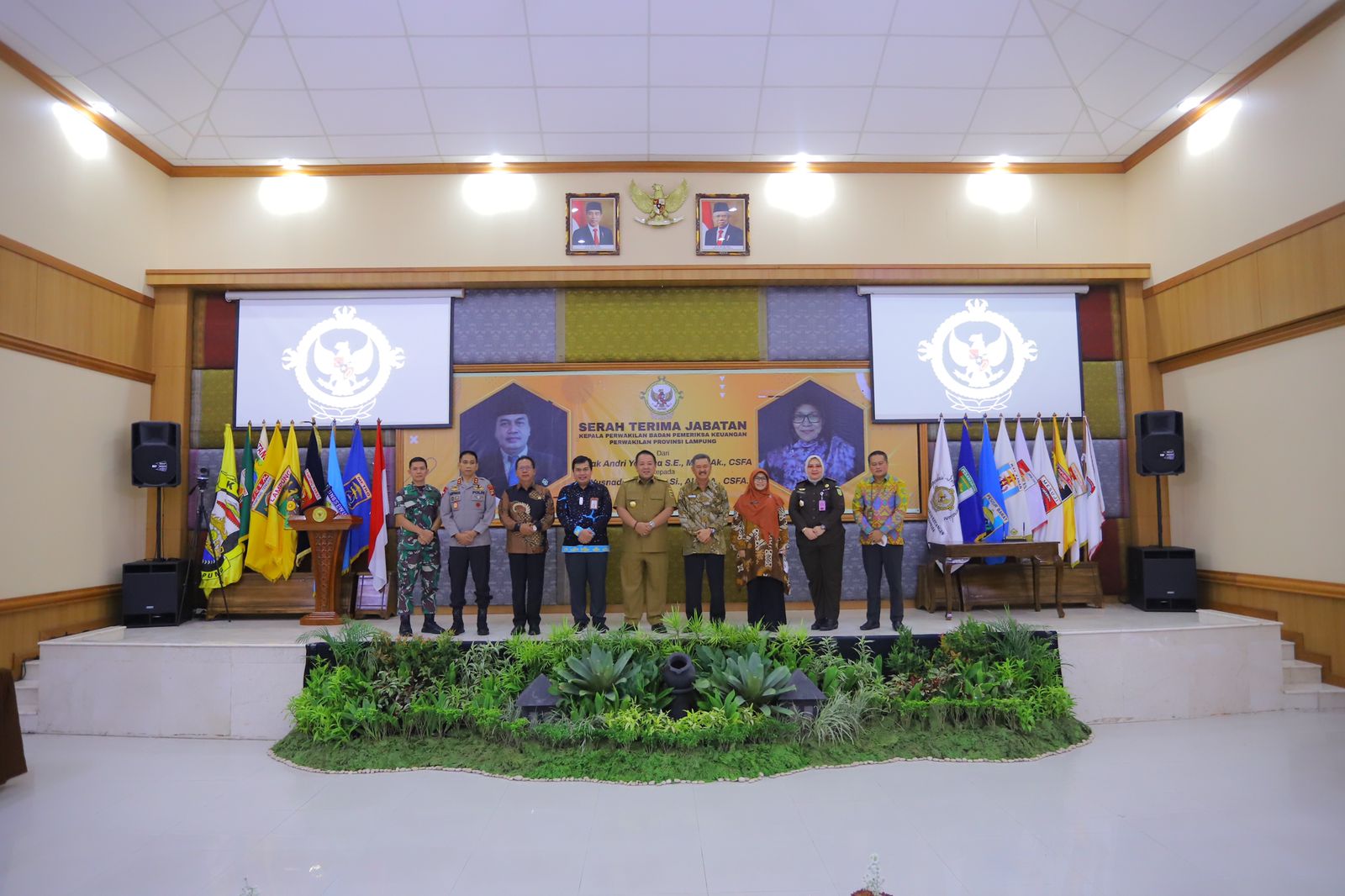 Kapolda Lampung Hadiri Acara Sertijab Kepala BPK Perwakilan Provinsi Lampung