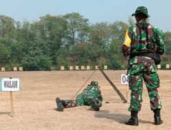 Tingkatkan Kemahiran Prajurit, Kodim 0815/Mojokerto Gelar Latihan Menembak