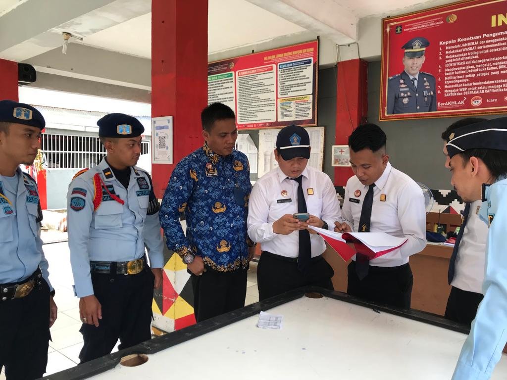 Rutan Kota Agung Laksanakan Apel Kamar Blok Hunian Berbasis Digital