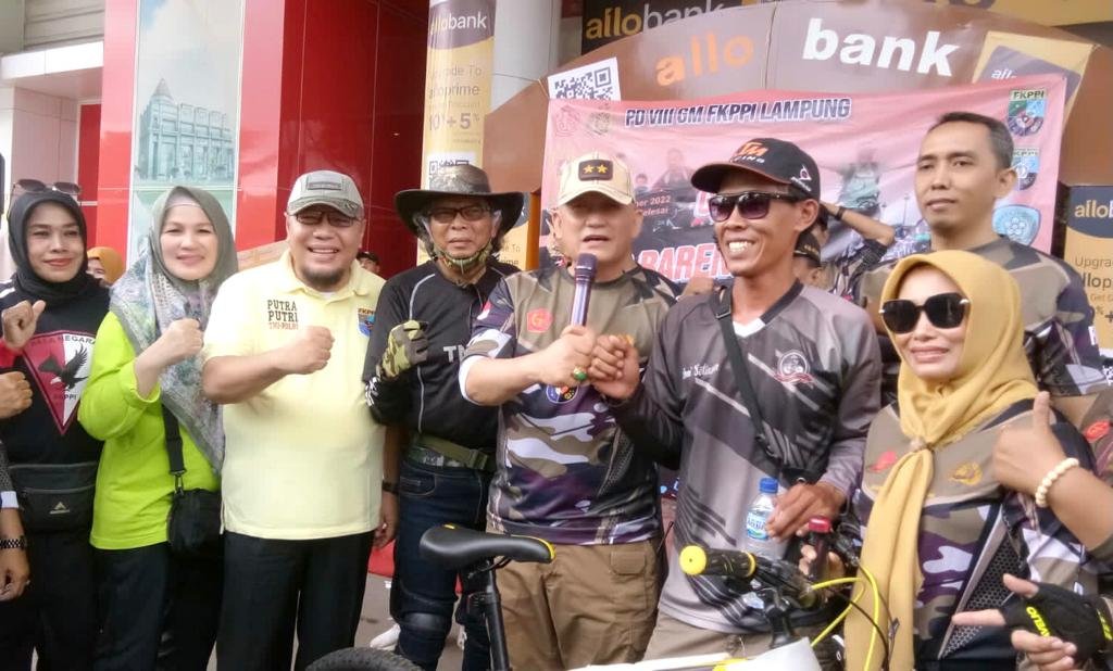 Dang Ike Edwin Lepas Gowes Bareng Membangun Negeri PD VIII GM FKPPI Lampung