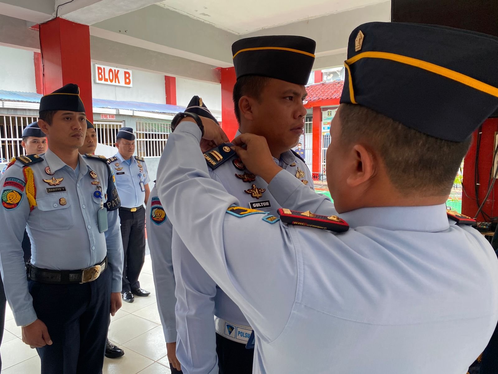 Karutan Pimpin Kenaikan Pangkat Pegawai Rutan Kota Agung