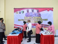 Peringati Maulid Nabi, Polresta Sidoarjo Gelar Khitan Gratis dan Santunan Anak Yatim