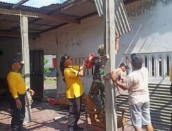 TNI-Polri Bantu Warga Terung Wetan dan Jatikalang Pasca Puting Beliung