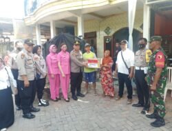 Kapolsek Tanggulangin Peduli Warga Terdampak Musibah Angin Puting Beliung