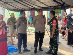 Kapolresta Sidoarjo Pastikan Efektifitas Posko dan Dapur Umum di Lokasi Bencana Puting Beliung