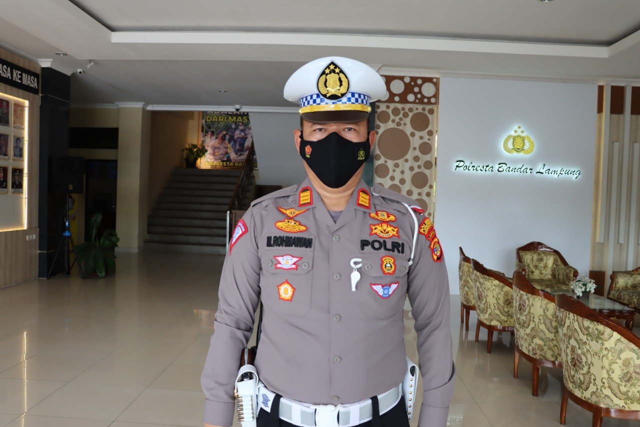 Tilang Manual, Satlantas Polresta Bandar Lampung Siap Jalankan instruksi Kapolri