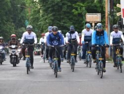 Gowes Sehat Polresta Sidoarjo dan Tumbuhkan Kepedulian Anggota