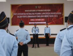 Lapas Kotaagung Teken Pakta Integritas, Jaga Netralitas pada Pemilu dan Pemilihan 2024 Mendatang