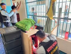 Satoppatsnal Lapas Kotaagung Cegah Gangguan Kamtib dengan Deteksi Dini Geledah Kamar WBP