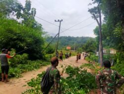 Koramil Jatirejo Terus Konsisten Lakukan Mitigasi Bencana