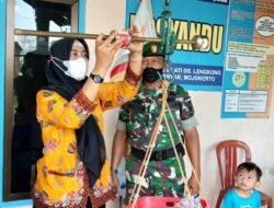 Babinsa Pos Ramil Mojoanyar Aktif Dampingi Layanan Kesehatan Baduta – Balita – Bumil Hingga Stunting