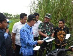 Kodim 0815/Mojokerto dan Sekdakab Mojokerto Verifikasi Lapangan Lokasi TMMD di Desa Randuharjo