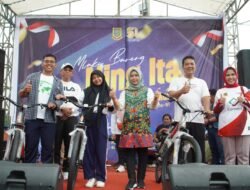 Mlaku Bareng Ning Ita di Rest Area Gunung Gedangan Berlangsung Meriah