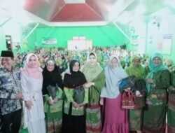 Bupati Tanggamus Hadiri Pengajian Rutin Muslimat NU se-Kecamatan Wonosobo