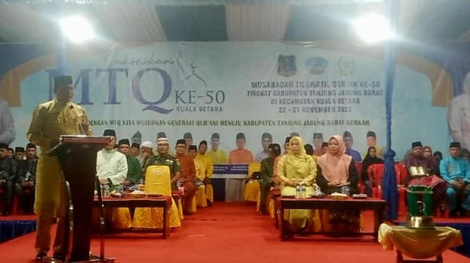Wabup Tanjabbar Hairan Resmi Menutup MTQ Ke-50 Tingkat Kabupaten Tahun 2022