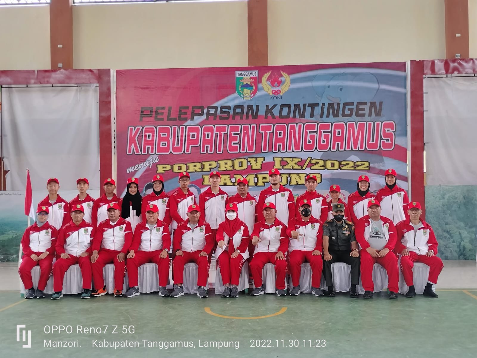 BUPATI TANGGAMUS MELEPAS KONTINGEN KABUPATEN TANGGAMUS MENUJU PORPROV IX/2022 LAMPUNG