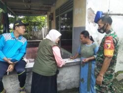 Cegah PMK Koramil Puri Bareng Distan Sisir Hewan Ternak Poktan Suko Makmur IV