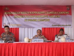 Pastikan Personil Siap Layani Masyarakat, Kapolresta Bandar Lampung Kunjungi Polsek Kedaton