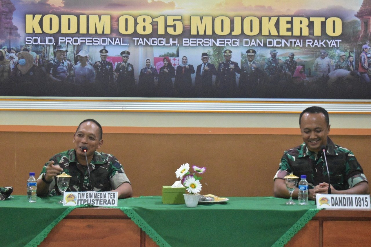 Tim Wasnister Itpusterad Kunjungi Markas Kodim 0815/Mojokerto