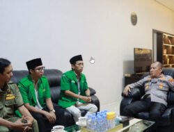 Kenang Almarhum Riyanto, Kapolresta Mojokerto Terima Kunjungan Kerja Ketua GP Ansor
