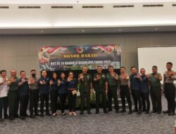 Peringati Hari Juang Kartika Ke-77 & HUT Ke-74 Kodam V/Brawijaya Kodim Mojokerto Gelar Donor Darah