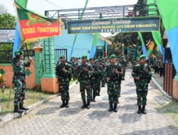 Dandim Mojokerto Lepas Peleton Beranting Yudha Wastu Pramuka Jaya Di Wilayah Gondang