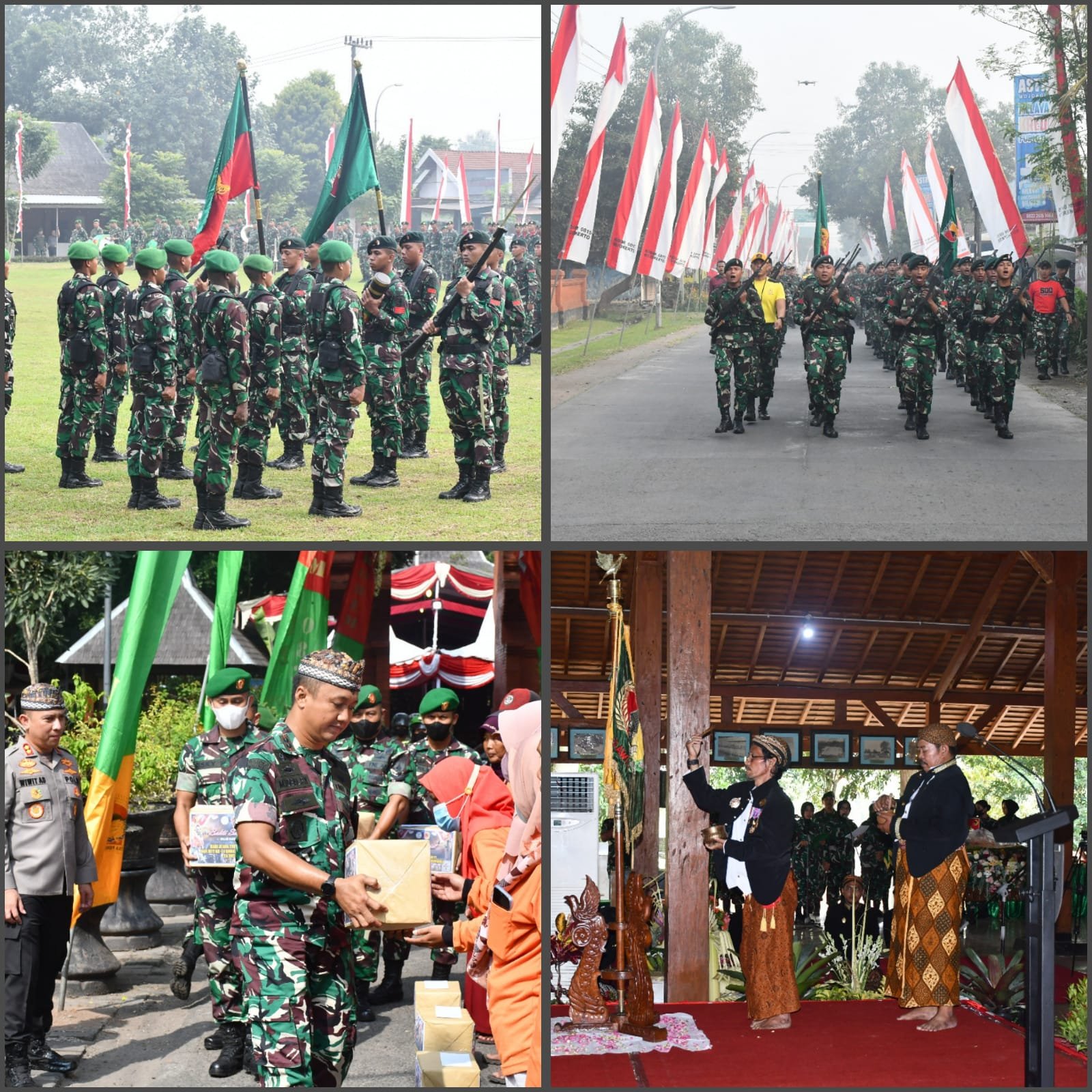 Puncak Peringatan Hari Infanteri dan HUT Kodam V/Brawijaya Dipusatkan Di Pendopo Agung Trowulan Mojokerto