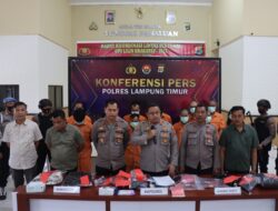 Polres Lampung Timur Menggelar Konferensi Pers Ungkap Kasus C3, Penganiayaan Berat Dan Narkoba