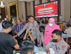 Jelang Perayaan Natal 2022 Dan  Tahun Baru 2023, Polda Lampung Gelar Bakti Sosial Dan Khitanan Massal