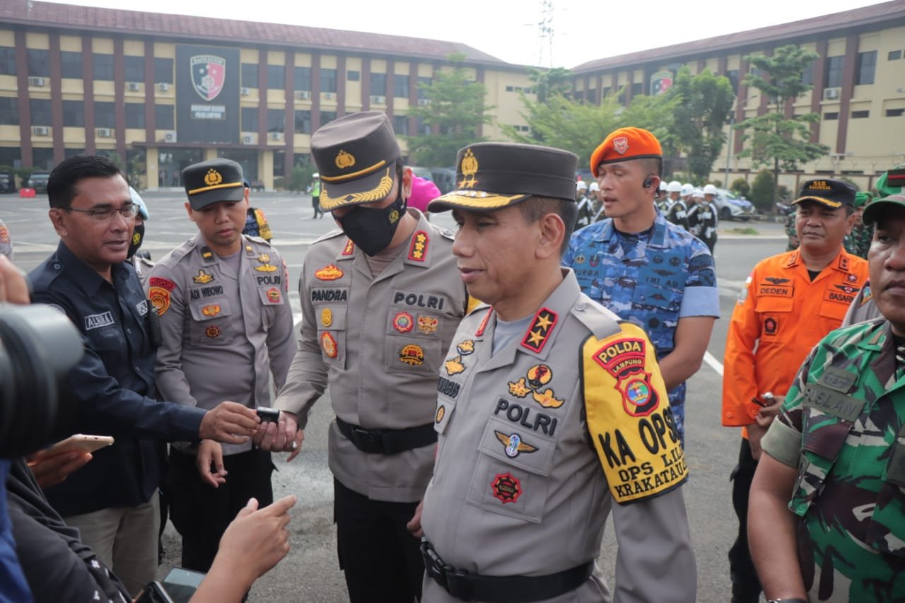 Polda Lampung Tambah 255 Personil Back up Ops lilin Krakatau 2022