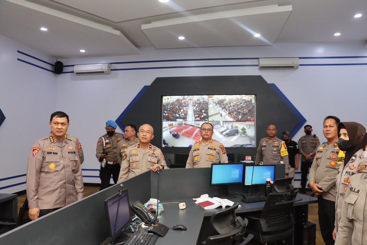 Kapolresta Bandar Lampung Terima Tim Supervisi Ops Lilin dari Mabes Polri