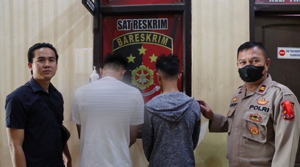 Tekab 308 Presisi dan Polsek Kota Agung Tangkap Dua Remaja Pencuri Handphone