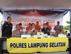 Polres Lampung Selatan Jajaran Gulung Tambang Mas Ilegal Di Katibung