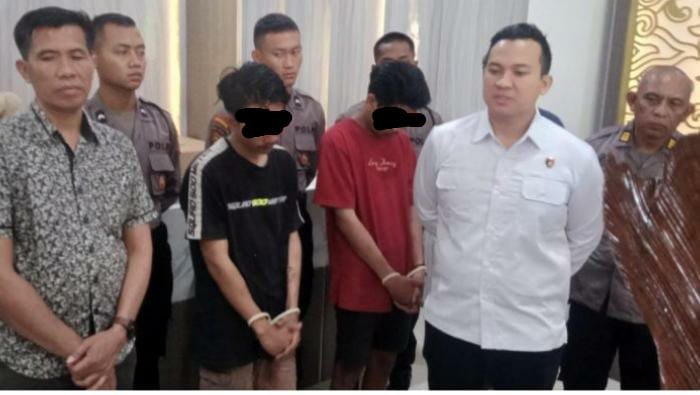 Polres Nganjuk Amankan Perusak Ornamen Tugu Asmaul Husna