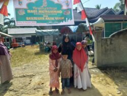 Gampong Alue Kecamatan Darul Aman Peringati Maulid Nabi dan Santuni Anak Yatim