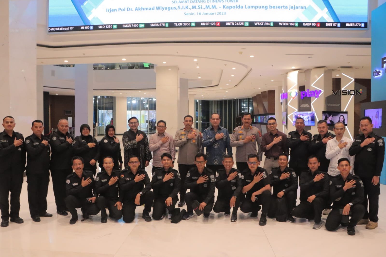 Wakapolda Lampung Beserta Humas jajaran, Melaksanakan Kunjungan Ke MNC Group